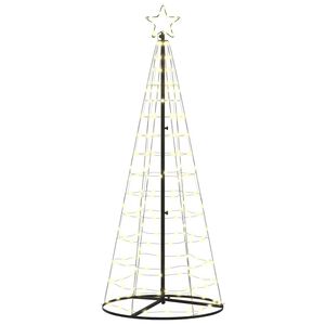 vidaXL LED juletre EKENAS 250 cm 390 LED-lys Varmhvit St&aring;l Varmhvit