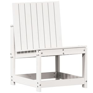 vidaXL Hagestol hvit 50,5x55x77 cm heltre furu