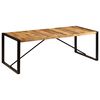 vidaXL Spisebord 220x100x75 cm heltre mango