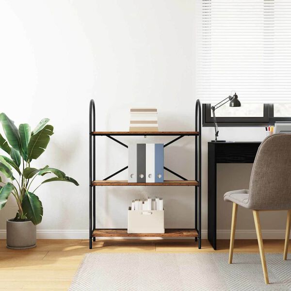 vidaXL Bokhylle Gammelt tre 80 x 30 x 109 cm Konstruert tre