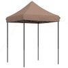 vidaXL Sammenleggbart partytelt pop-up brun 200x200x306 cm