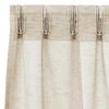 vidaXL Voile Gardin med gardiner 2 pcs sand 175 x 140 cm Polyester