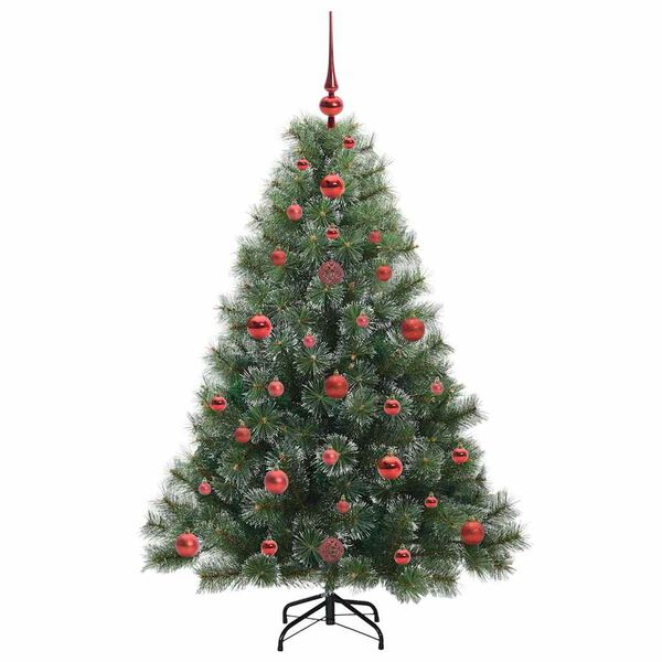 vidaXL Kunstig juletre med 150 LED med stativ grønn 120 cm PE og PVC