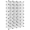 vidaXL Skostativ gjennomsiktig 93x36,5x140 cm PP