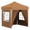 vidaXL Pop-up Festtelt Beige 195 x 195 x 245 cm Oxford Stoff