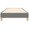 vidaXL Boxspring-sengeramme m&oslash;rkegr&aring; 90x190 cm Single stoff