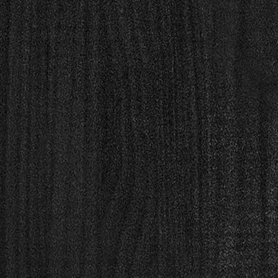 vidaXL Plantekasse svart 70x31x70 cm heltre furu