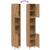 vidaXL Baderomsskap artisan eik 30x30x190 cm konstruert tre