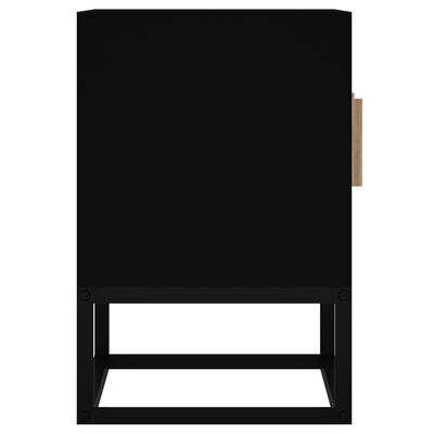 vidaXL TV-benk svart 105x30x45 cm konstruert tre og jern