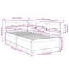 vidaXL Seng med bokhylle uten madrass hvit 100x200 cm heltre furu