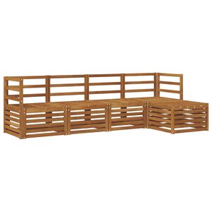 vidaXL Utend&oslash;rs sofa-sett 5 pcs Naturlig