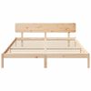 vidaXL Sengestamme med hodegjerde Naturlig 180 x 200 cm Massiv furu