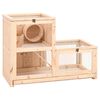 vidaXL Hamsterbur 81x40x60 cm heltre gran