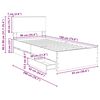 vidaXL Sengestamme med skuff Sonoma eik 90 x 190 cm Ingeni&oslash;rtre