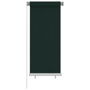 vidaXL Utend&oslash;rs rullegardin 65 (B) x 140 (H) cm m&oslash;rkegr&oslash;nn HDPE