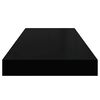 vidaXL Flytende vegghyller 4 stk svart 60x23,5x3,8 cm MDF