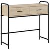 vidaXL Konsollbord Sonoma eik 90 x 33 x 80,5 cm Konstruert tre