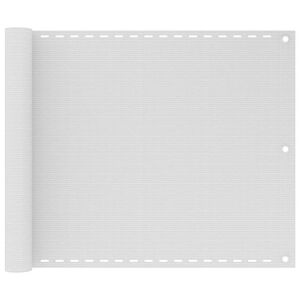 vidaXL Balkongskjerm hvit 75x300 cm HDPE