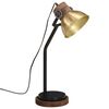 vidaXL Skrivebordslampe 25 W antikk messing 17x17x60 cm E27