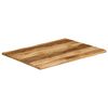 vidaXL Bordplate naturlig kant 110x80x2,5 cm grovt heltre mangotre