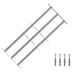 vidaXL Vindusristene 700-1050 mm Galvanisert st&aring;l S&oslash;lv