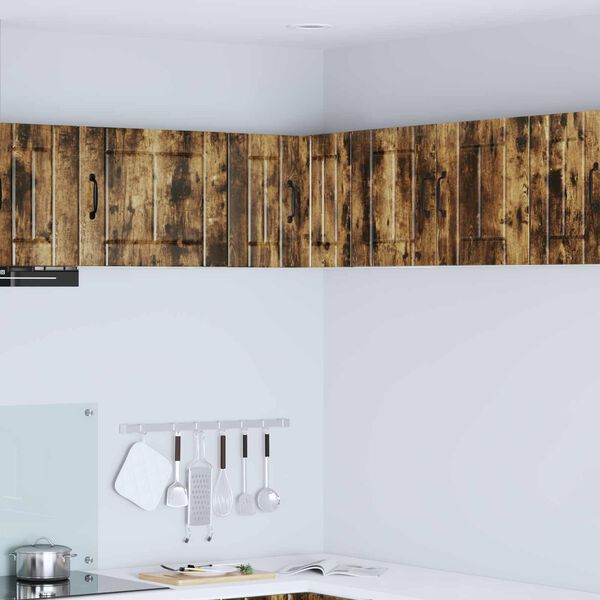 vidaXL Kj&oslash;kkenskap R&oslash;kt eik 57 x 57 x 40 cm Konstruert tre