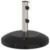 vidaXL Parasolfot for 40-50 mm stang 26.75 kg Svart for 40-50 mm Pole