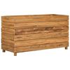 vidaXL Høybed 100x40x55 cm resirkulert teak og stål