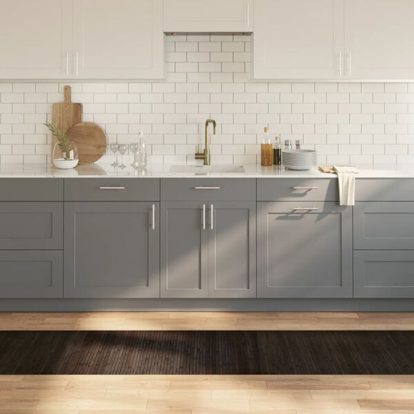 vidaXL Teppe rektangul&aelig;r m&oslash;rkebrun 60x500 cm bambus