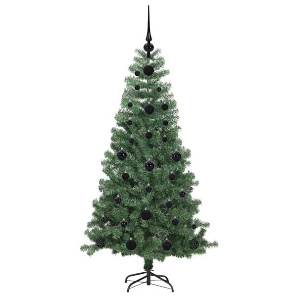 vidaXL Juletre med 150 LED med stativ gr&oslash;nn 120 cm PVC
