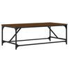 vidaXL Salongbord brun eik 100x50x35 cm konstruert tre