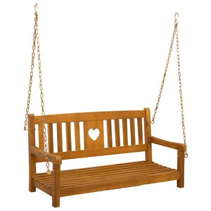 vidaXL Hengek&oslash;ye Benk 2 -Seater 110 x 56 x 58 cm Solid akasietre