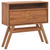 vidaXL Konsollbord 80x30x80 cm heltre teak