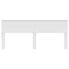 vidaXL Hodegavl Glanset Hvit 200 cm Konstruert tre