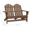vidaXL Adirondack hagestol 2-seters heltre gran brun