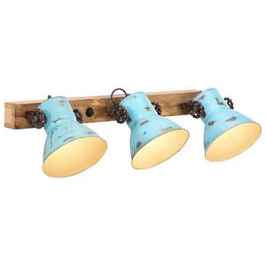 vidaXL Vegglampe 25 W denimbl&aring; 65x25 cm E27