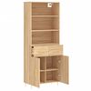 vidaXL Highboard sonoma eik 69,5x34x180 cm konstruert tre