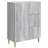 vidaXL Serviesskap Gr&aring; sonoma 66 x 34,5 x 90 cm Konstruert tre