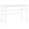 vidaXL PC-bord hvit 105x55x72 cm MDF og metall