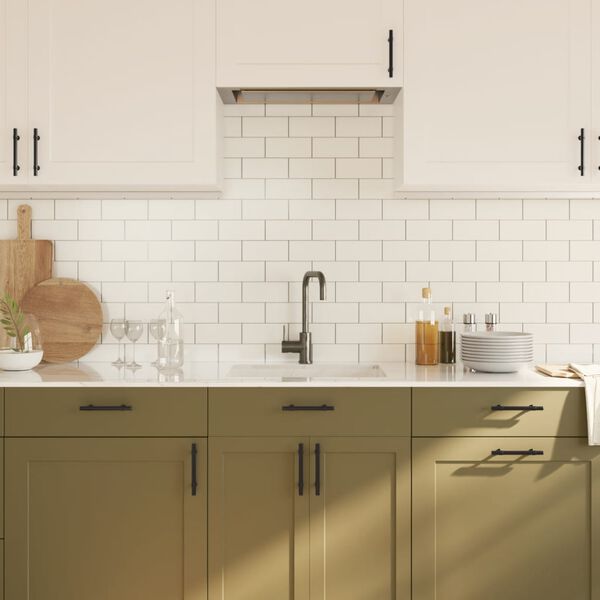 vidaXL Skaph&aring;ndtak 10 stk svart 96 mm rustfritt st&aring;l