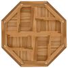 vidaXL Bordplate 80x80x2,5 cm &aring;ttekantet heltre teak