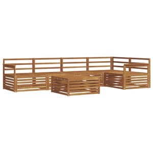 vidaXL Utend&oslash;rs sofa-sett 6 stk. Naturlig