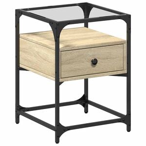 vidaXL Nattbord sonoma eik 40x40x55 cm konstruert tre