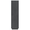vidaXL Bokhylle/romdeler grå 40x35x135 cm heltre furu