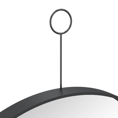 vidaXL Veggspeil med krok 40 cm svart