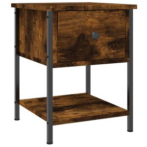 vidaXL Nattbord r&oslash;kt eik 34x35,5x45 cm konstruert tre
