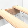 vidaXL Sengeramme hvit 90x190 cm konstruert tre