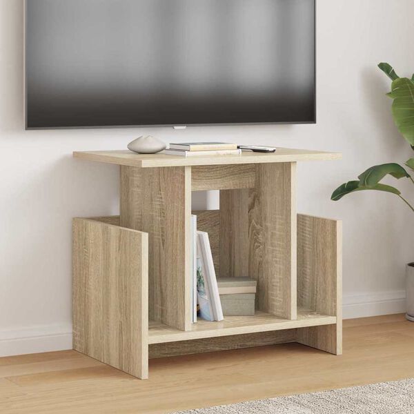 vidaXL TV-benk Sonoma eik 50 x 35 x 45 cm Konstruert tre