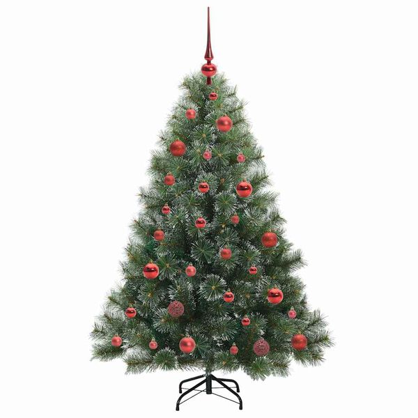 vidaXL Kunstig juletre med 150 LED med stativ gr&oslash;nn 150 cm PE og PVC