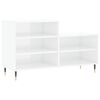 vidaXL Skoskap h&oslash;yglans hvit 102x36x60 cm konstruert tre